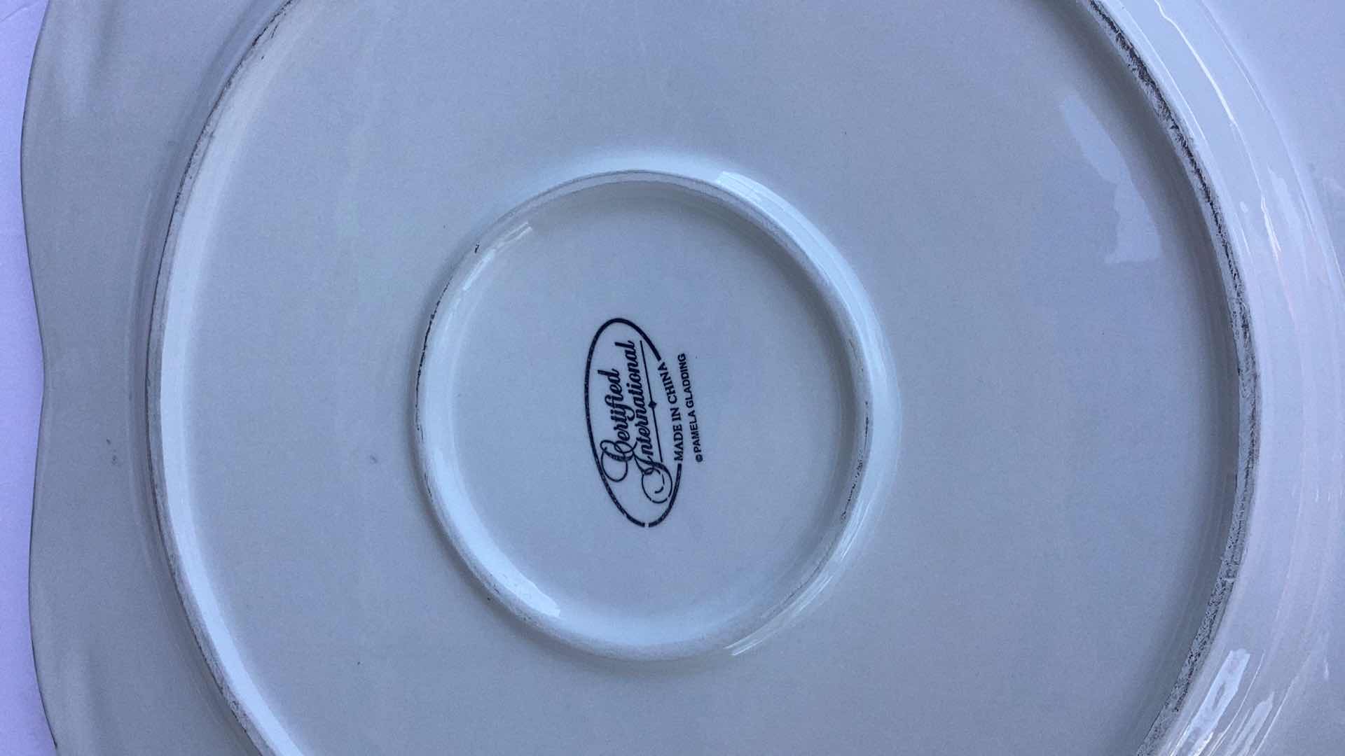 Photo 1 of CERTIFIED INTERNATIONAL SERVING SET. LARGE PLATE 16” X 16”