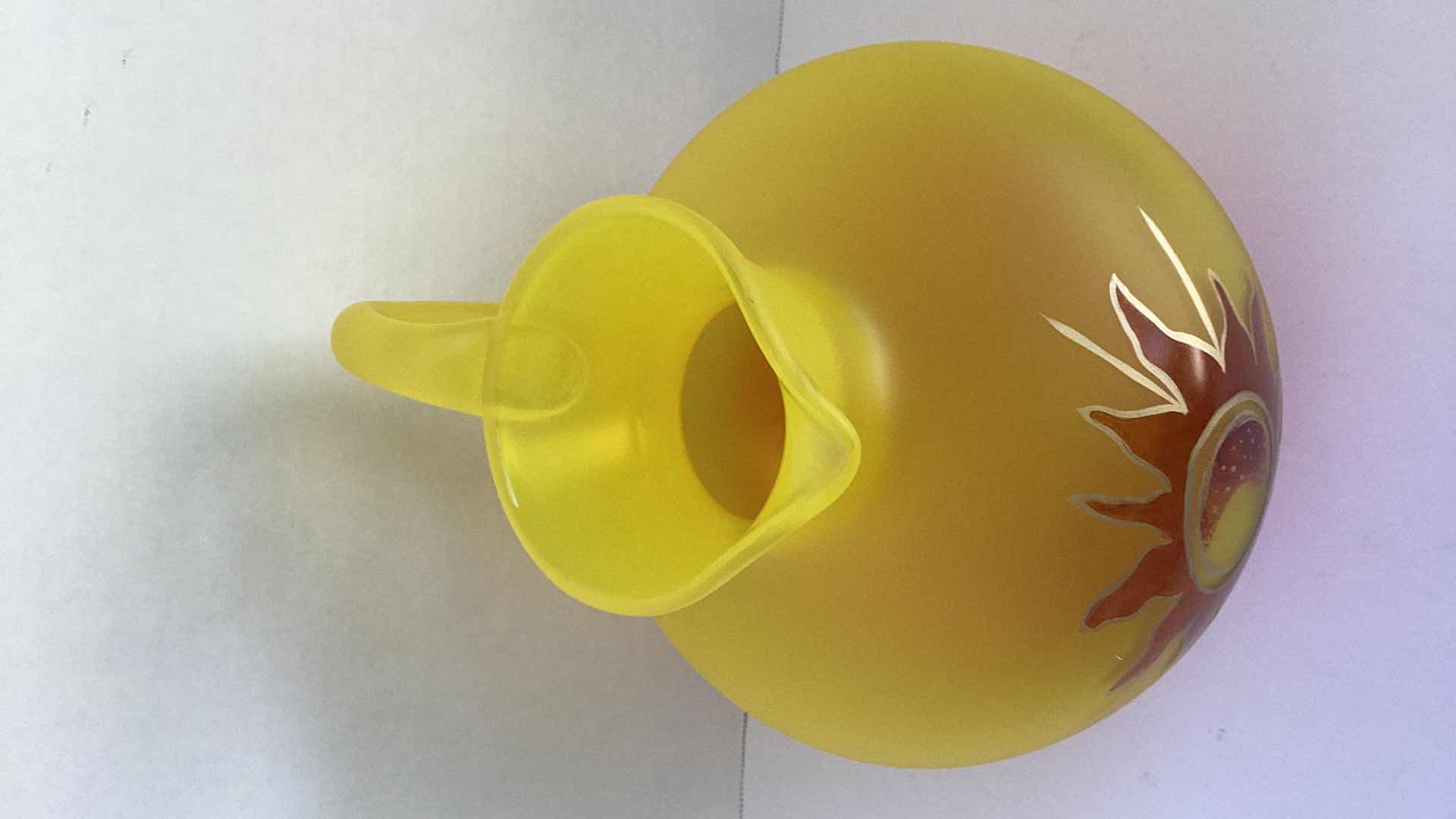 Photo 1 of RP GLASS CALIFORNIA SUNSHINE SERIES PITCHER 9”