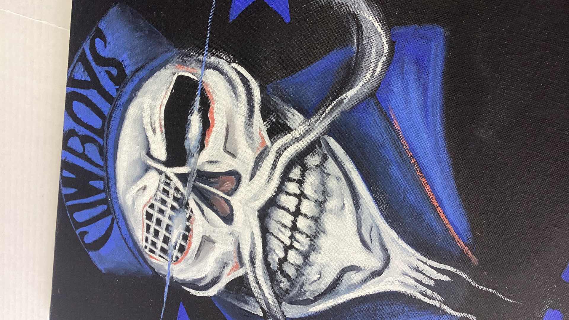 Photo 1 of HAND PAINTED DALLAS COWBOYS RIDE OR DIE PICTURE