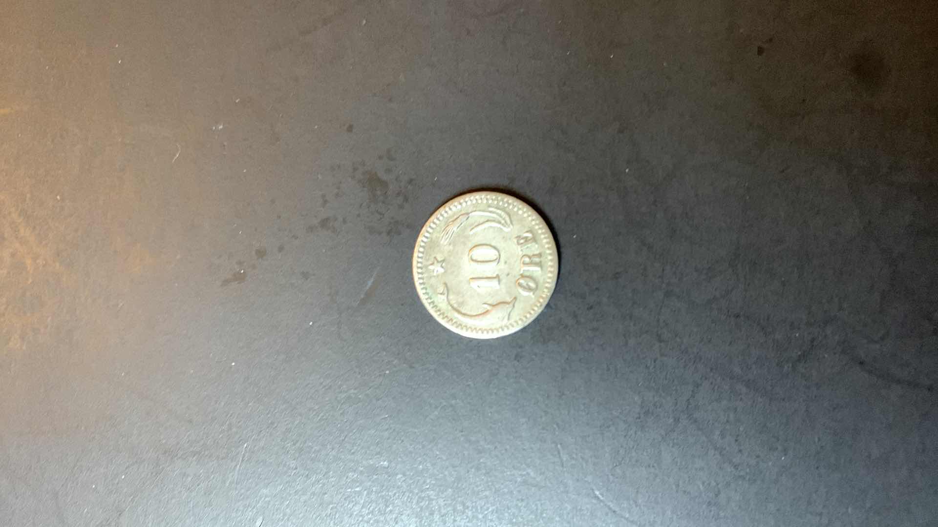 Photo 1 of 1874 DENMARK 10 ORE