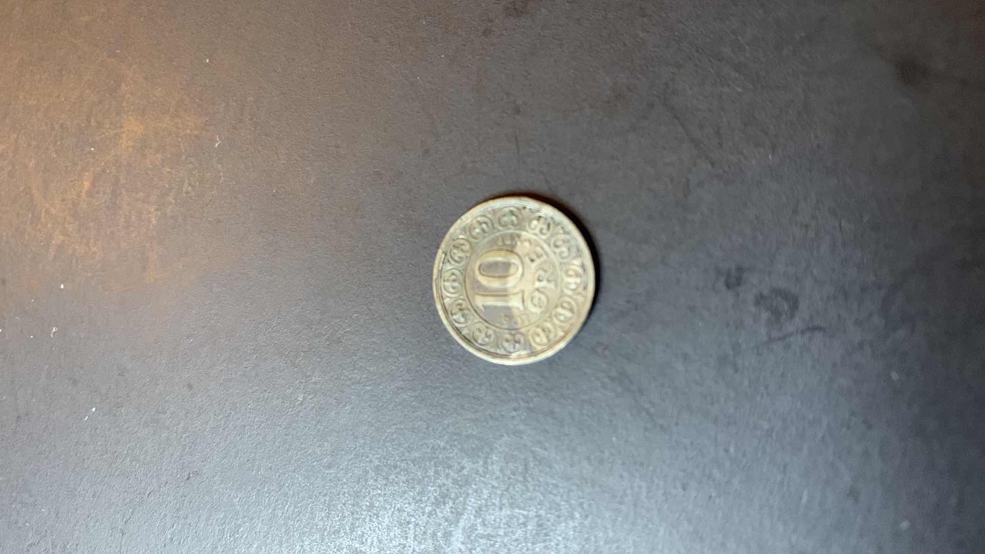 Photo 1 of 1907 DENMARK 10 ORE