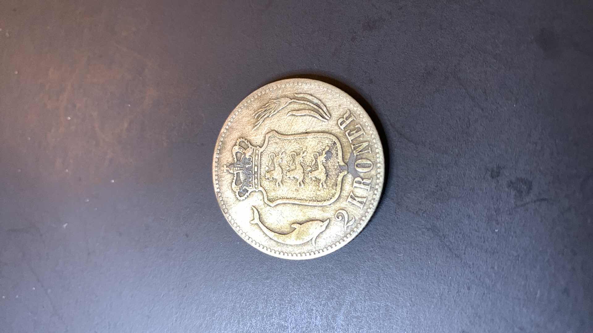Photo 1 of 1875 DENMARK 2 KRONER