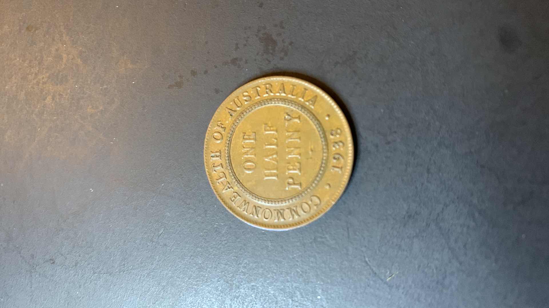 Photo 1 of 1938 AUSTRALIA 1/2 PENNY