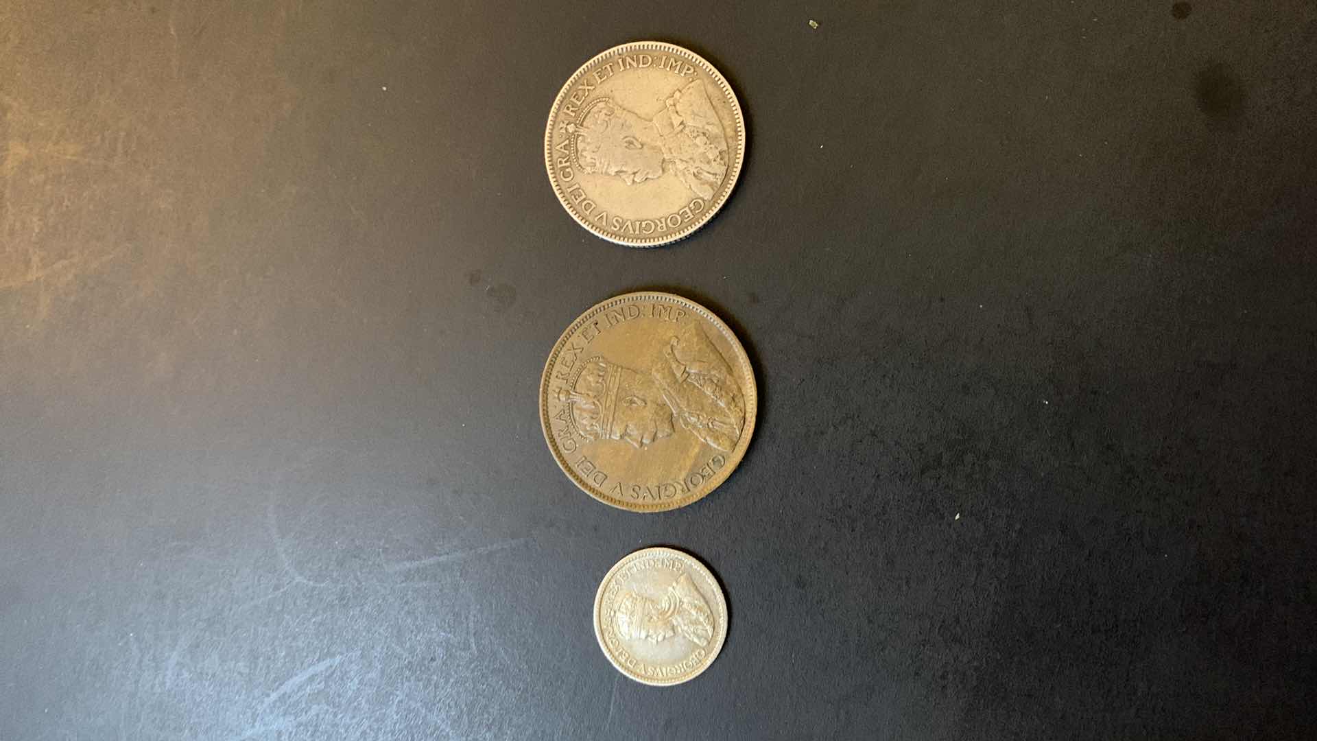 Photo 1 of 1912 CANADA 5 CENTS & 1913 CANADA PENNY & 1917 CANADA 25 CENTS