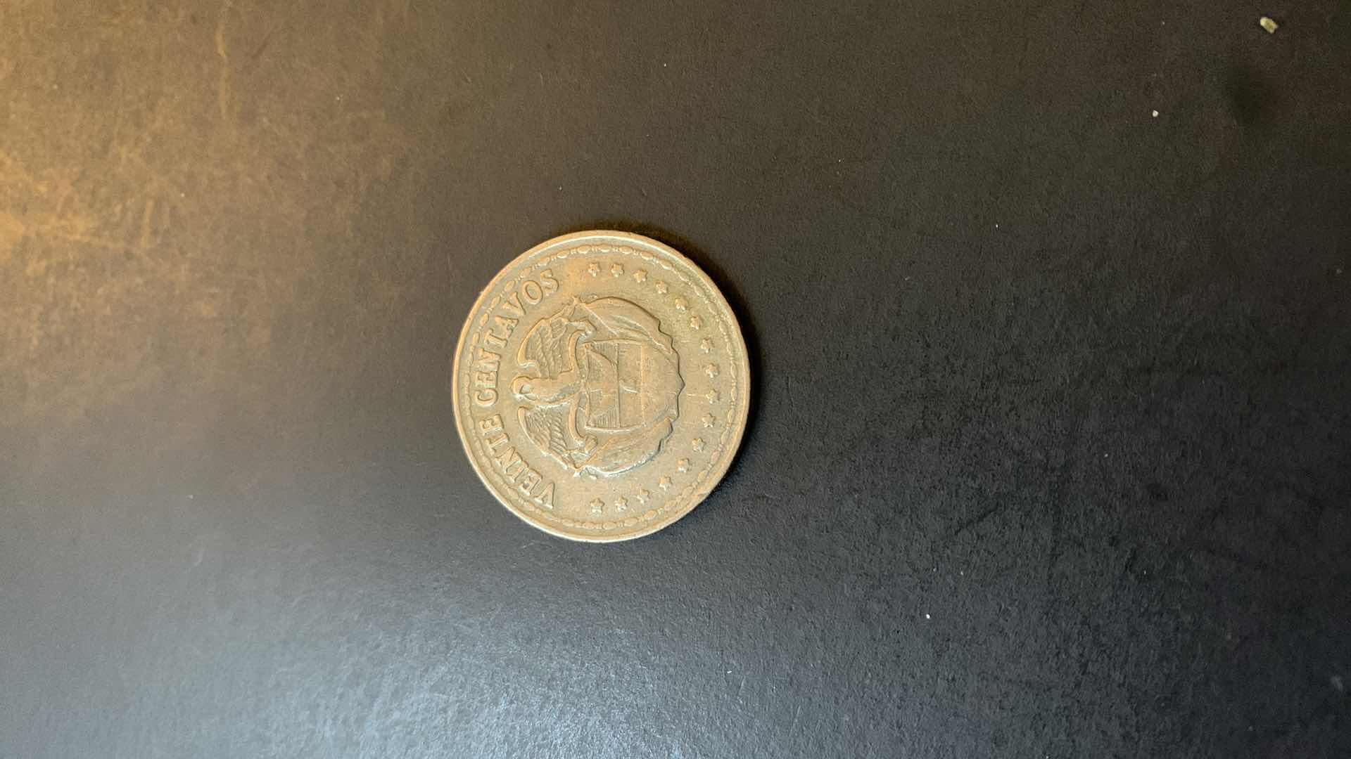 Photo 1 of 1859 COLOMBIA 20 CENTAVOS