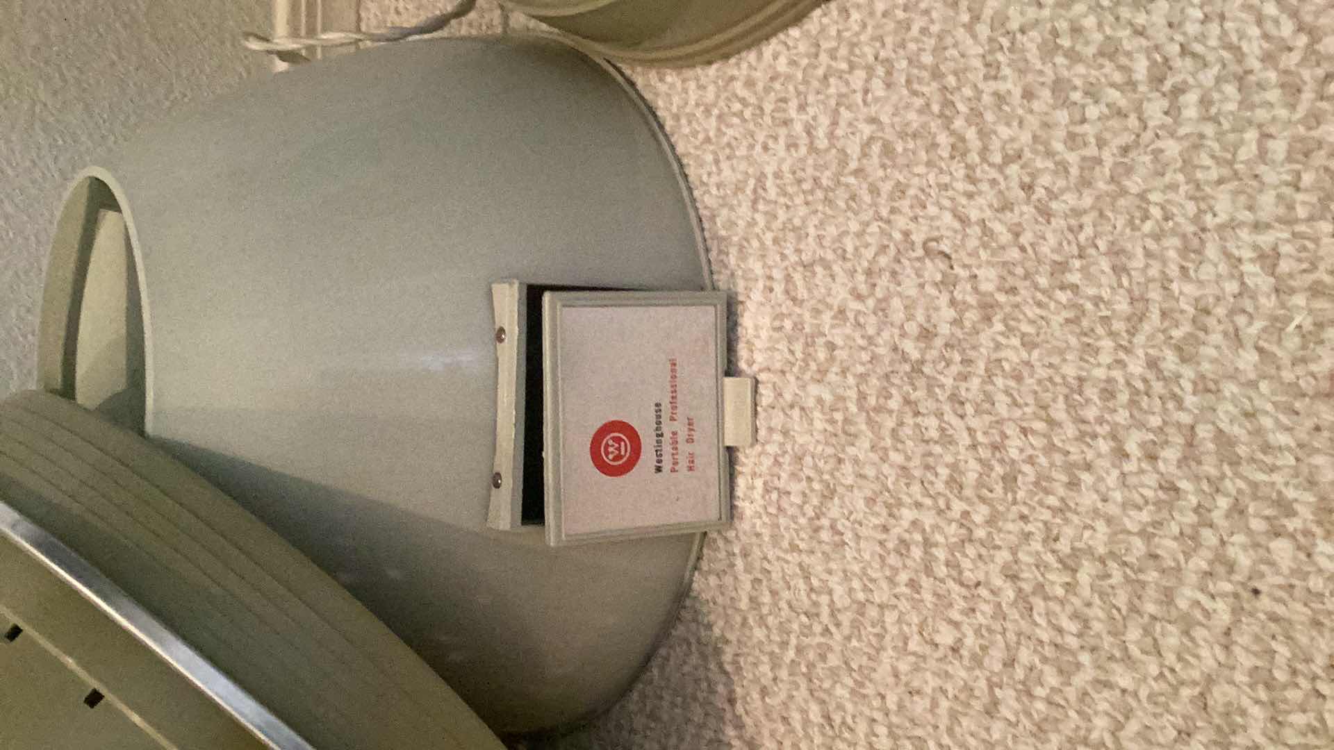 Photo 1 of VINTAGE WESTINGHOUSE HAIR DRYER POWERS ON