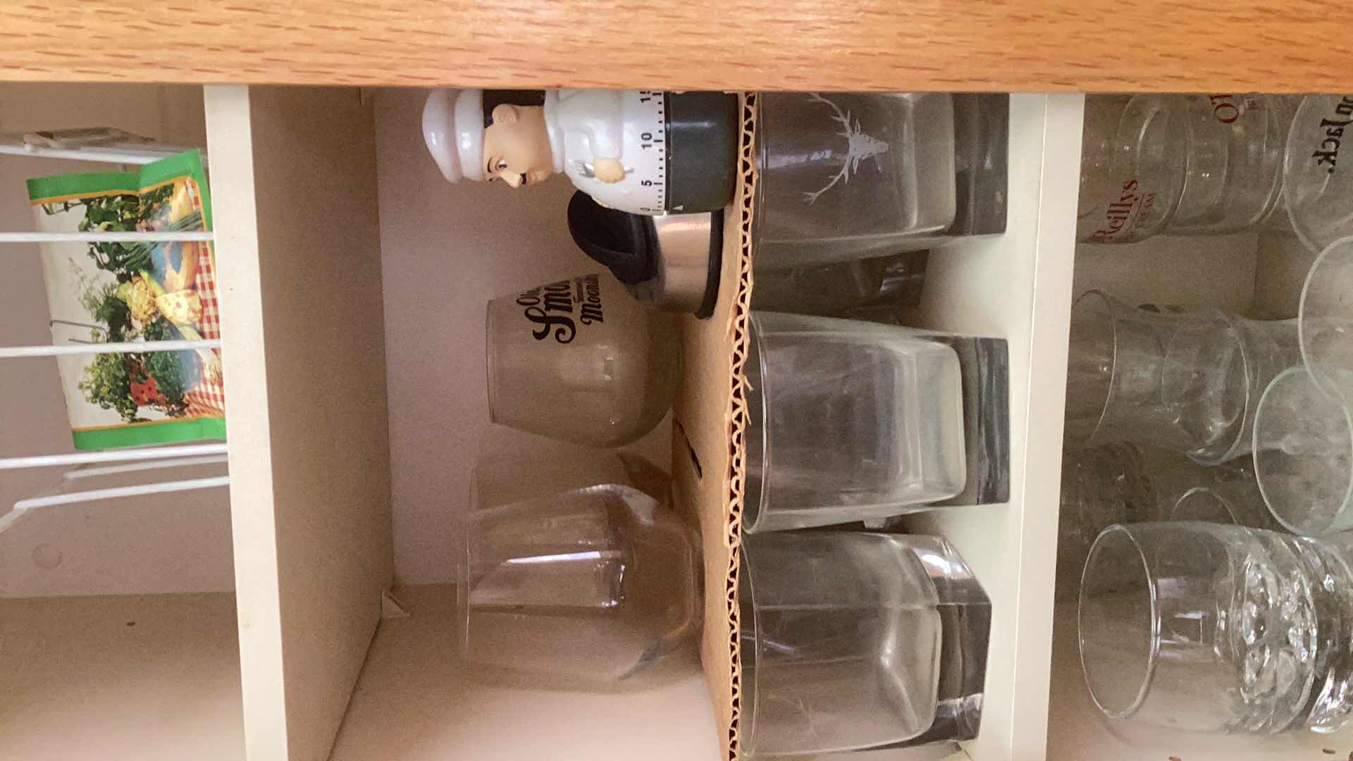 Photo 1 of 2 CABINET SHELVES OF GLASSWARE