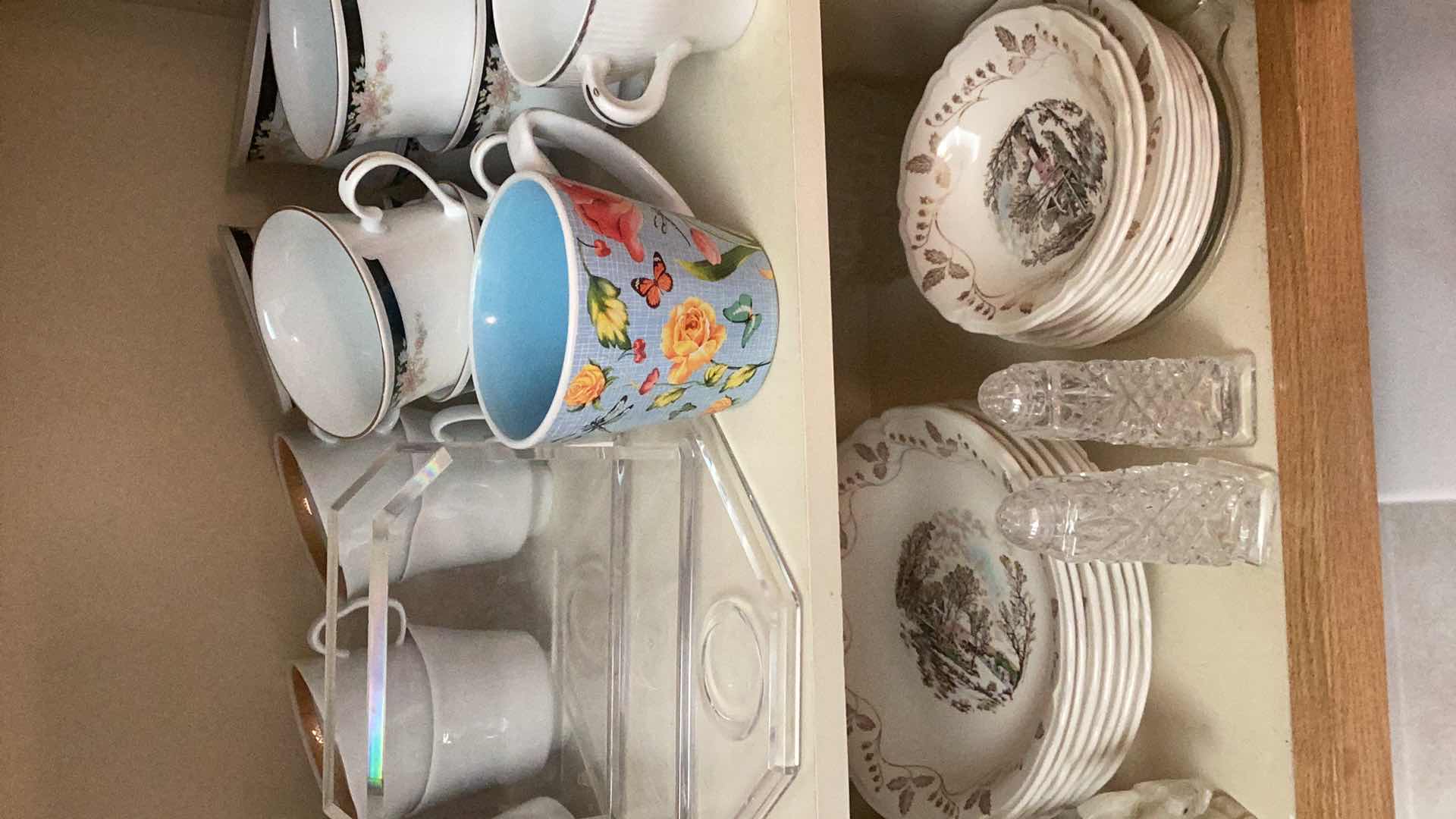 Photo 1 of 3 SHELVES OF DINNERWARE