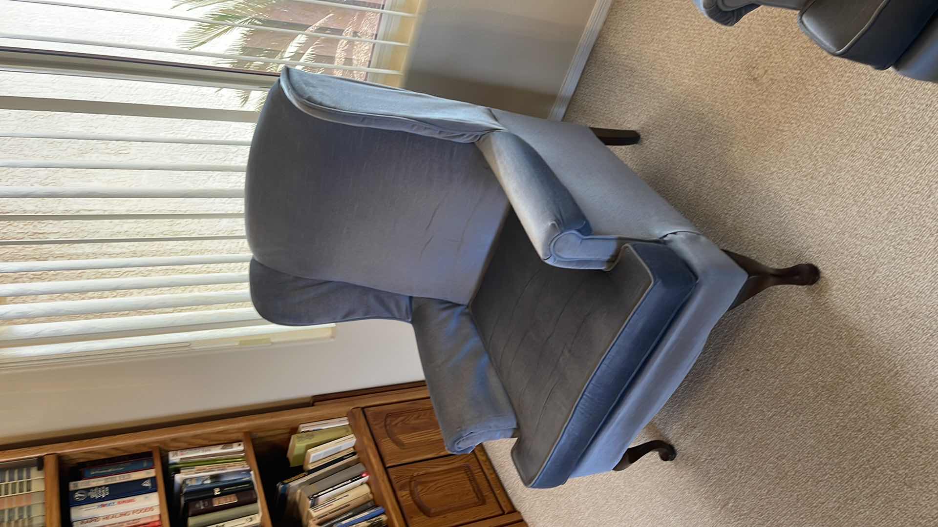 Photo 1 of VINTAGE WOOD BASE ACCENT CHAIR (MATCHING CHAIR SOLD SEPARATELY)