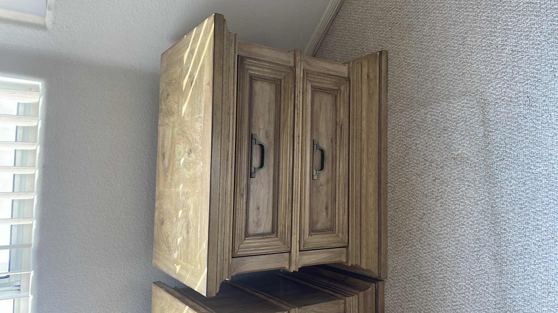 Photo 1 of 2 HIBRITTEN WOOD NIGHT STANDS 27” X 17” H23” (MATCHING BEDROOM SET SOLD SEPARATELY)