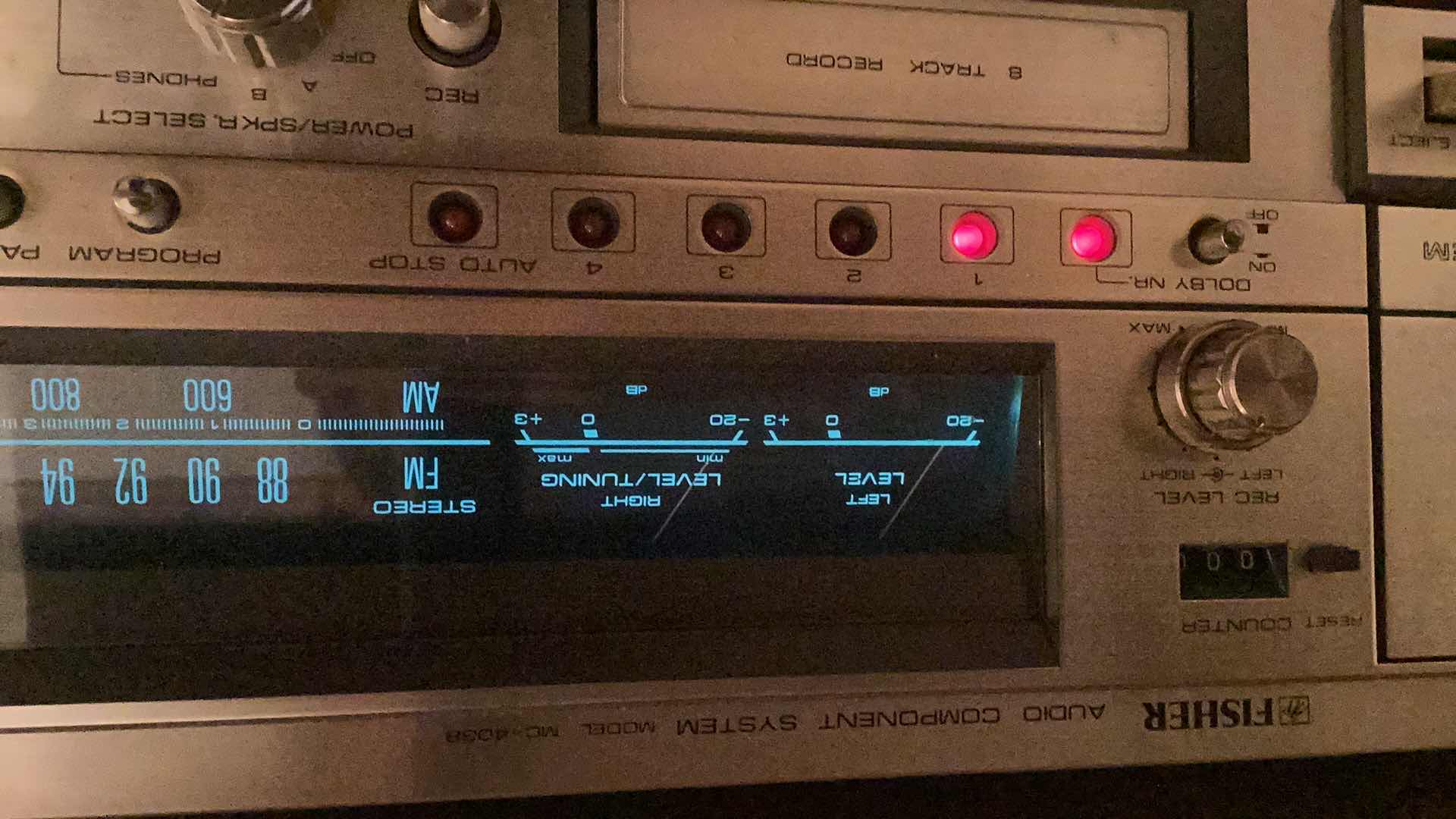 Photo 1 of VINTAGE FISHER CASSETTE AM/FM RADIO POWERS ON