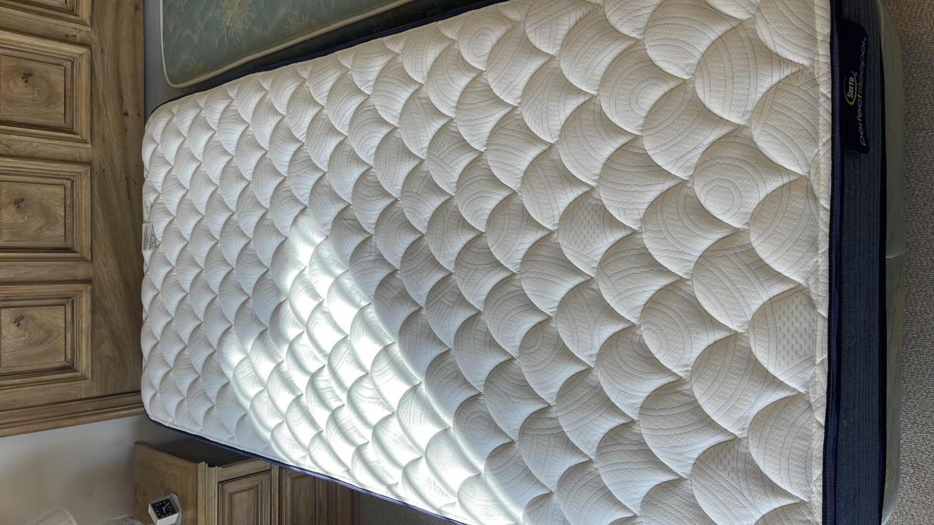 Photo 1 of 2 TWIN BEDS W ONE SERTA PERFECT SLEEPER MATTRESS & ONE MAJESTIC MATTRESS