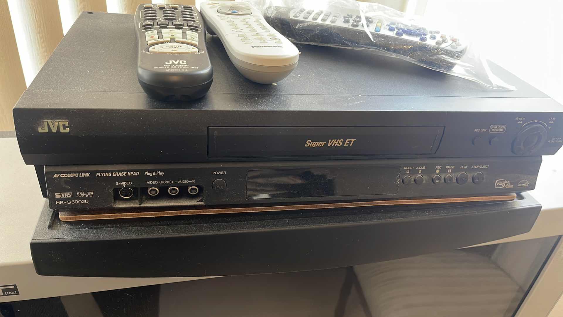 Photo 1 of PANASONIC 27” TV W JVC DVD PLAYER & REMOTES