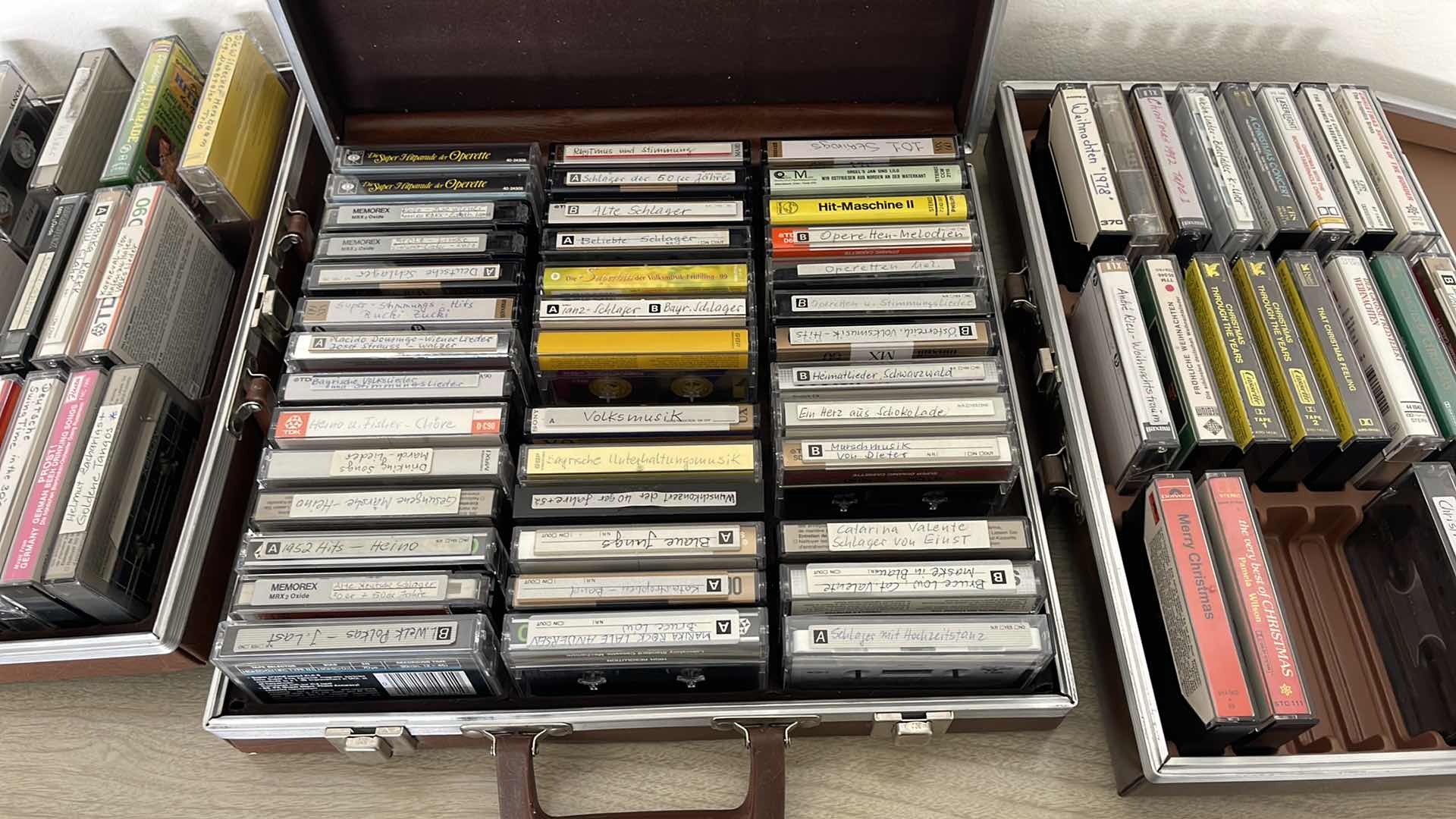 Photo 1 of 3 CASES OF GERMAN CASSETTES TAPES