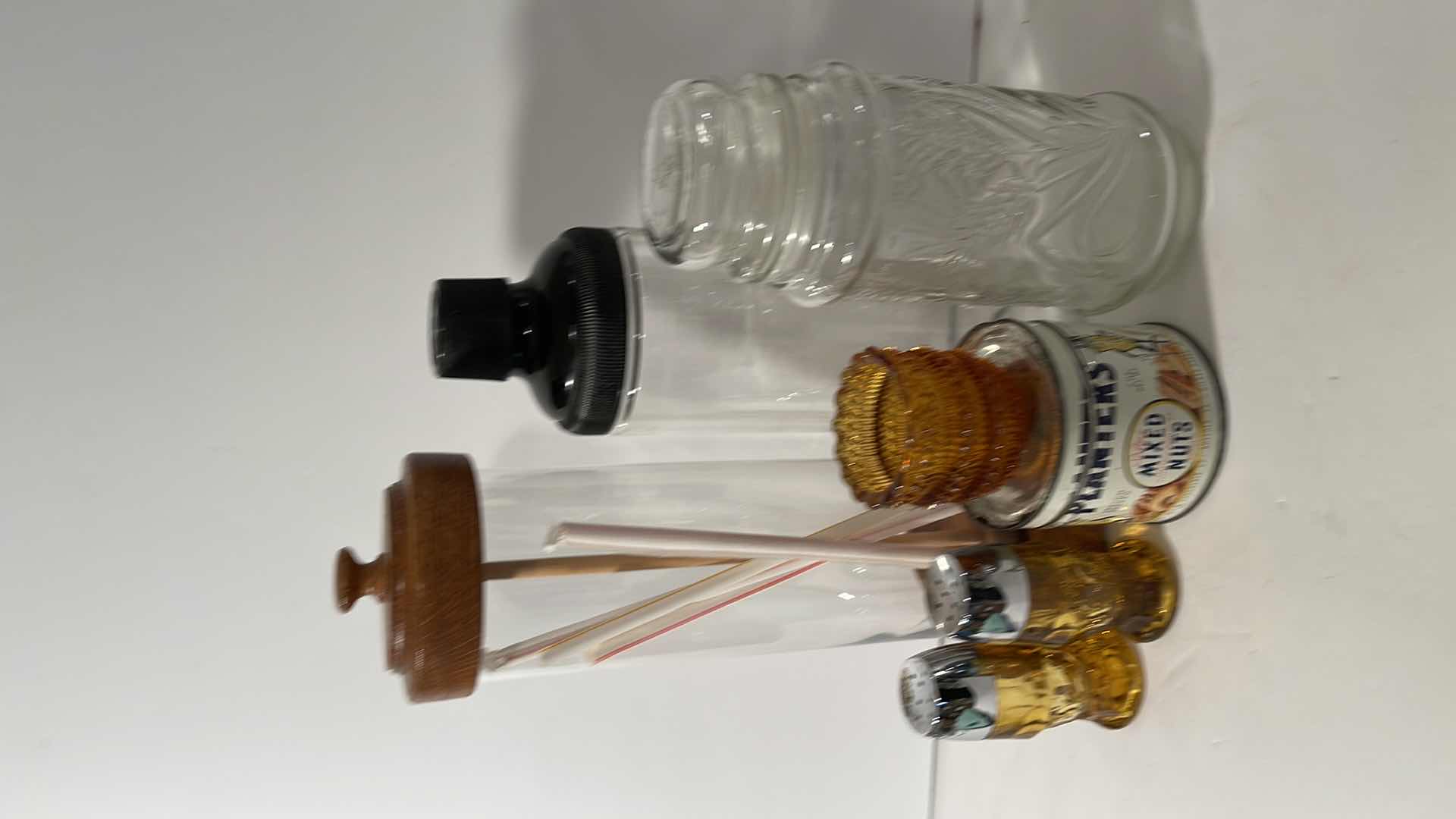 Photo 1 of VINTAGE PLANTER PEANUTS CANISTER & BARWARE