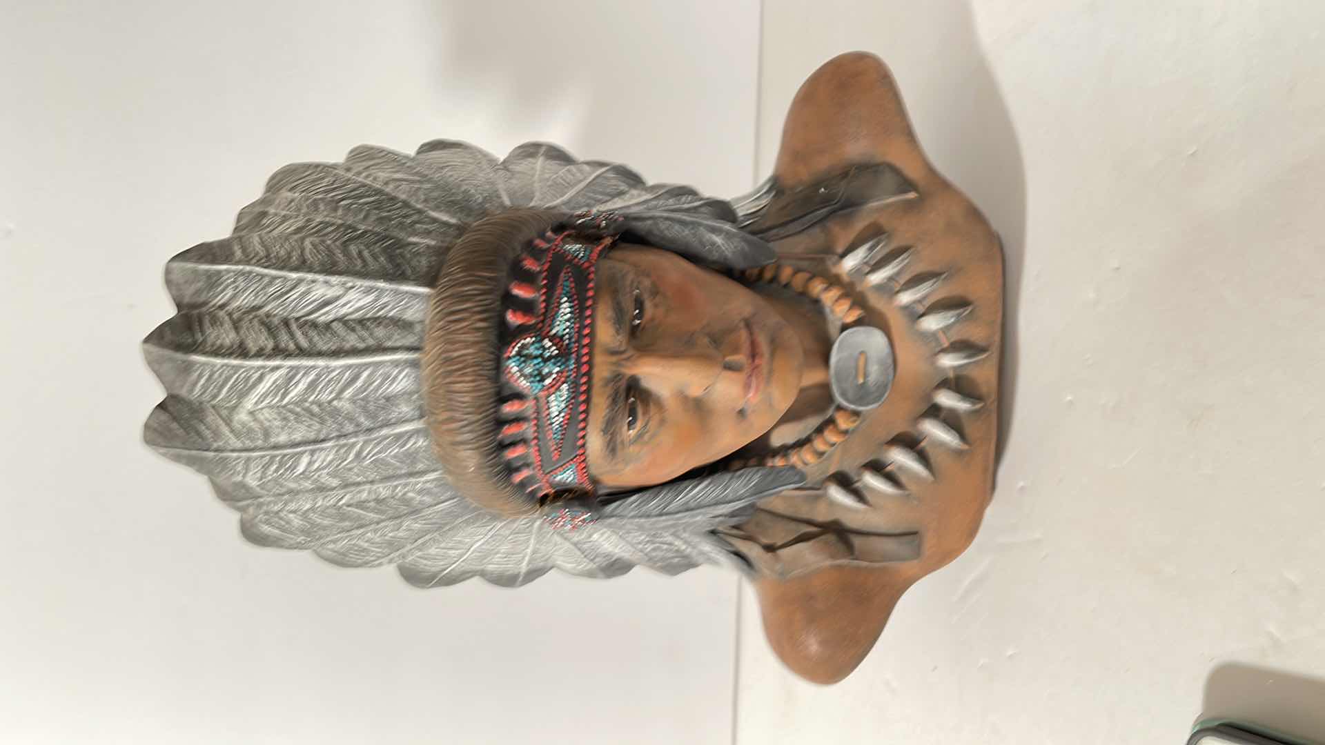 Photo 1 of NATIVE AMERICAN SUN DANCE CERAMIC SCULPTURE HAND PAINTED

