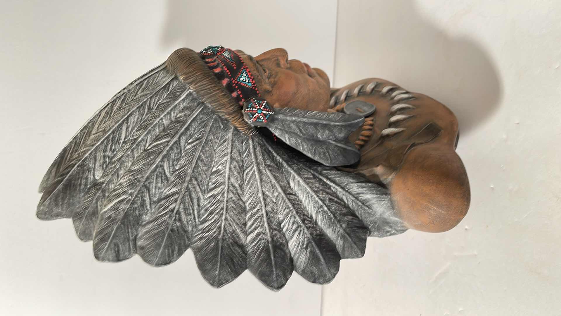 Photo 4 of NATIVE AMERICAN SUN DANCE CERAMIC SCULPTURE HAND PAINTED

