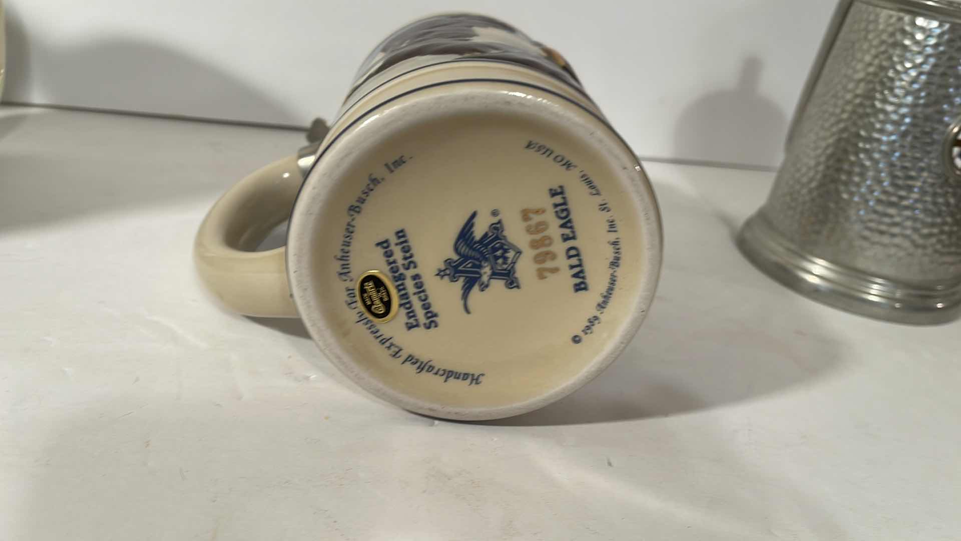 Photo 1 of BUDWEISER BALD EAGLE BEER STINE , HANDCRAFTED BEER MUGS & MORE