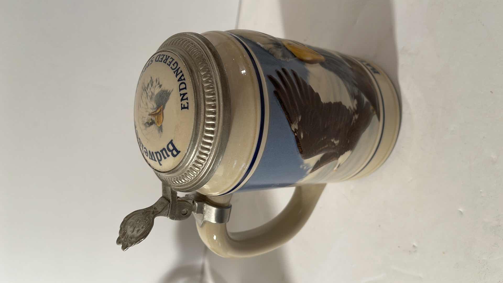 Photo 1 of BUDWEISER BALD EAGLE BEER STINE , HANDCRAFTED BEER MUGS & MORE