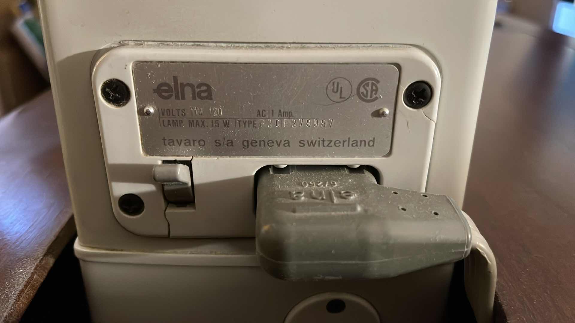 Photo 1 of ELNA SUPER VINTAGE SEWING MACHINE WITH TABLE & CHAIR