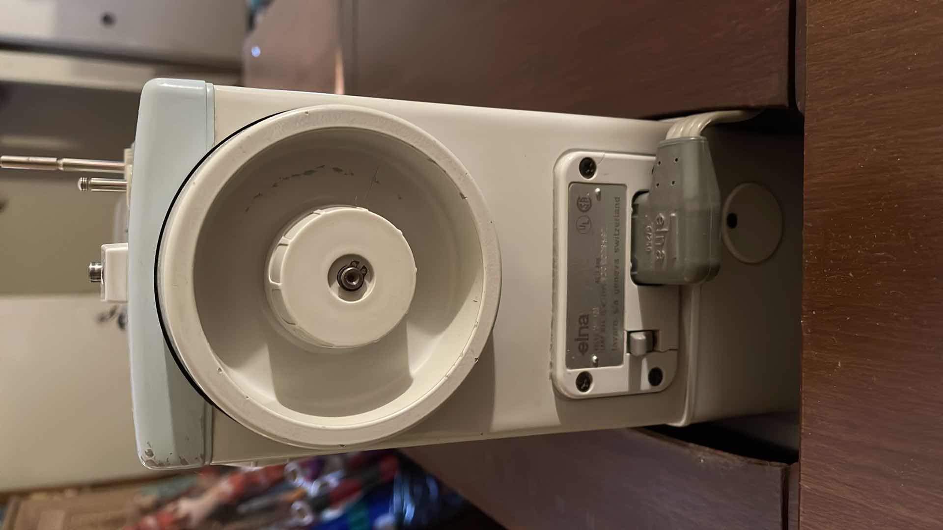 Photo 1 of ELNA SUPER VINTAGE SEWING MACHINE WITH TABLE & CHAIR