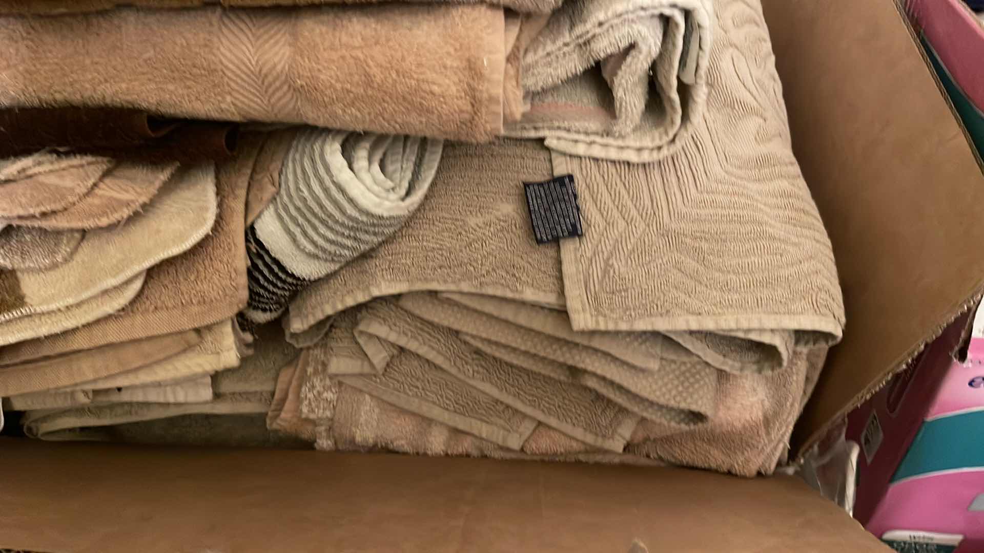 Photo 1 of LARGE COLLECTION OF BROWN TONE TOWELS