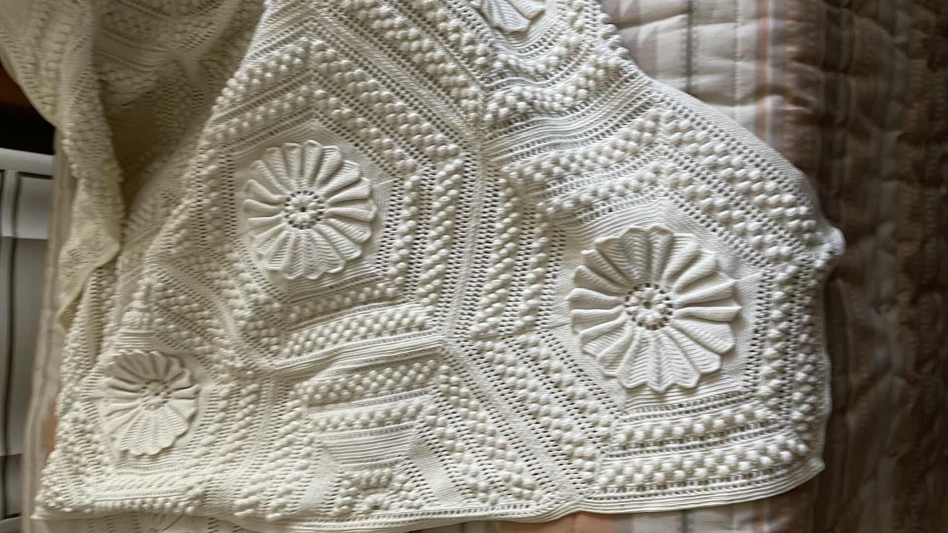 Photo 1 of VINTAGE HANDCRAFTED BLANKET 