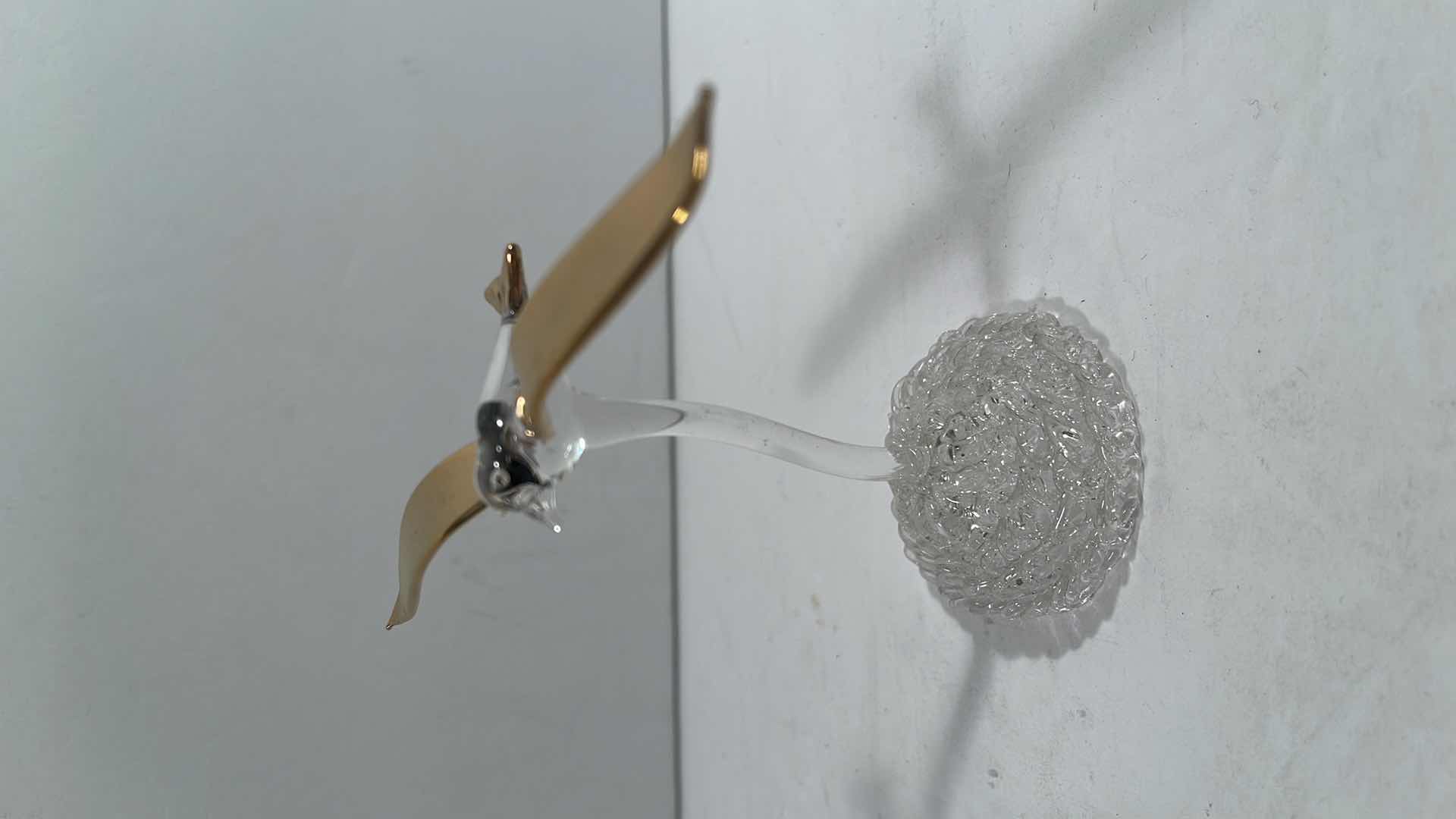 Photo 3 of HANDBLOWN GLASS FIGURINES WITH GOLD TRIM