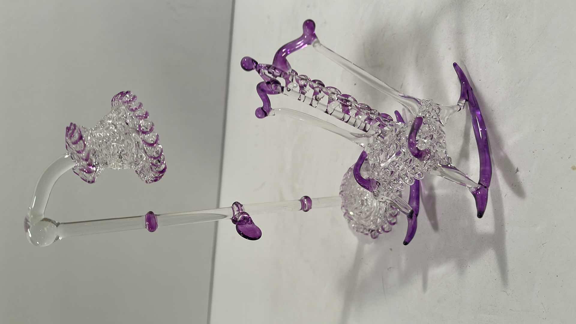 Photo 1 of HANDBLOWN GLASS FIGURINES ROCKING CHAIR AND LAMP