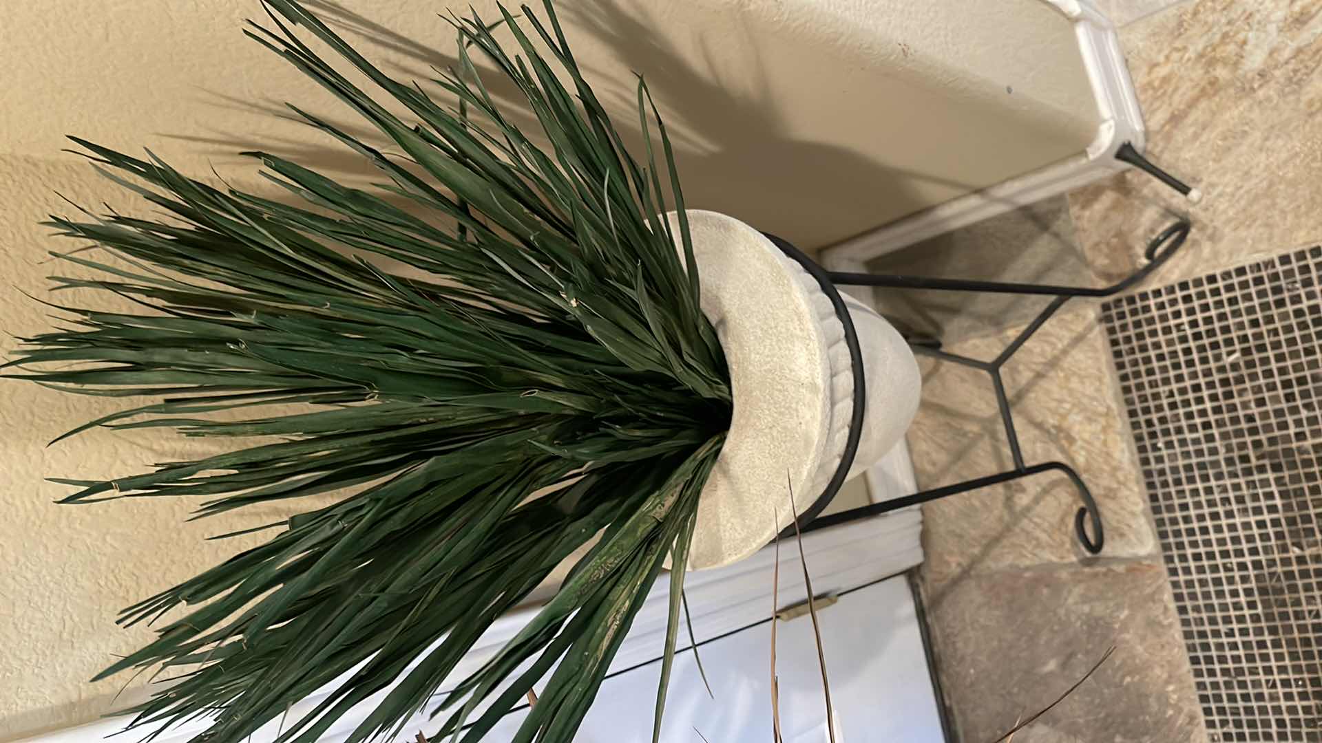 Photo 1 of LARGE PLANT DECOR 
TOTAL HEIGHT - 44”