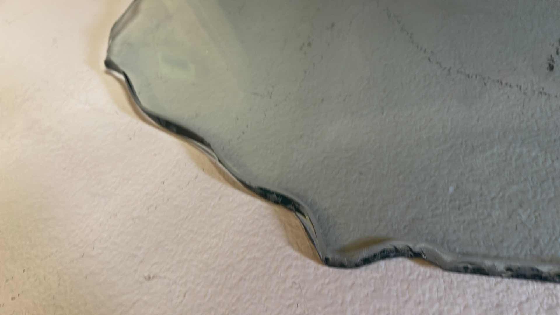 Photo 1 of GLASS FREE FORM EDGE HEAVY TABLE TOP
38 X 38