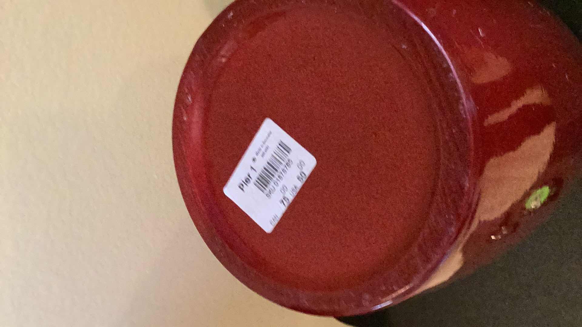 Photo 1 of LARGE RED PIER 1 VASE 20”H