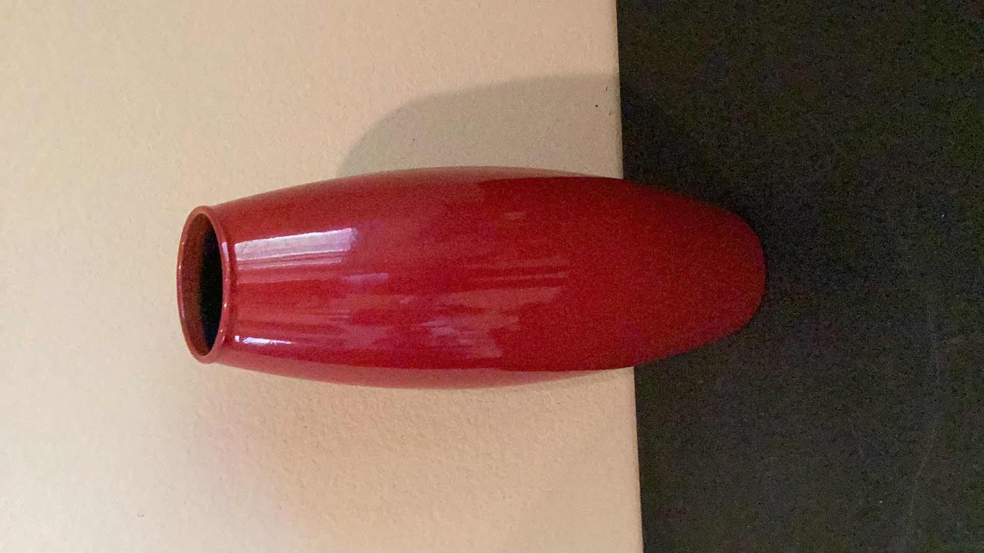 Photo 1 of LARGE RED PIER 1 VASE 20”H