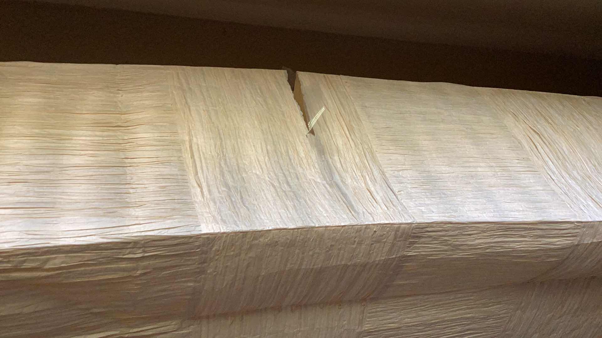 Photo 3 of TALL PAPER SHADE FLOOR LAMPS 61” - SETOF 2 - FLOOR BUTTON ON OFF CONTROL