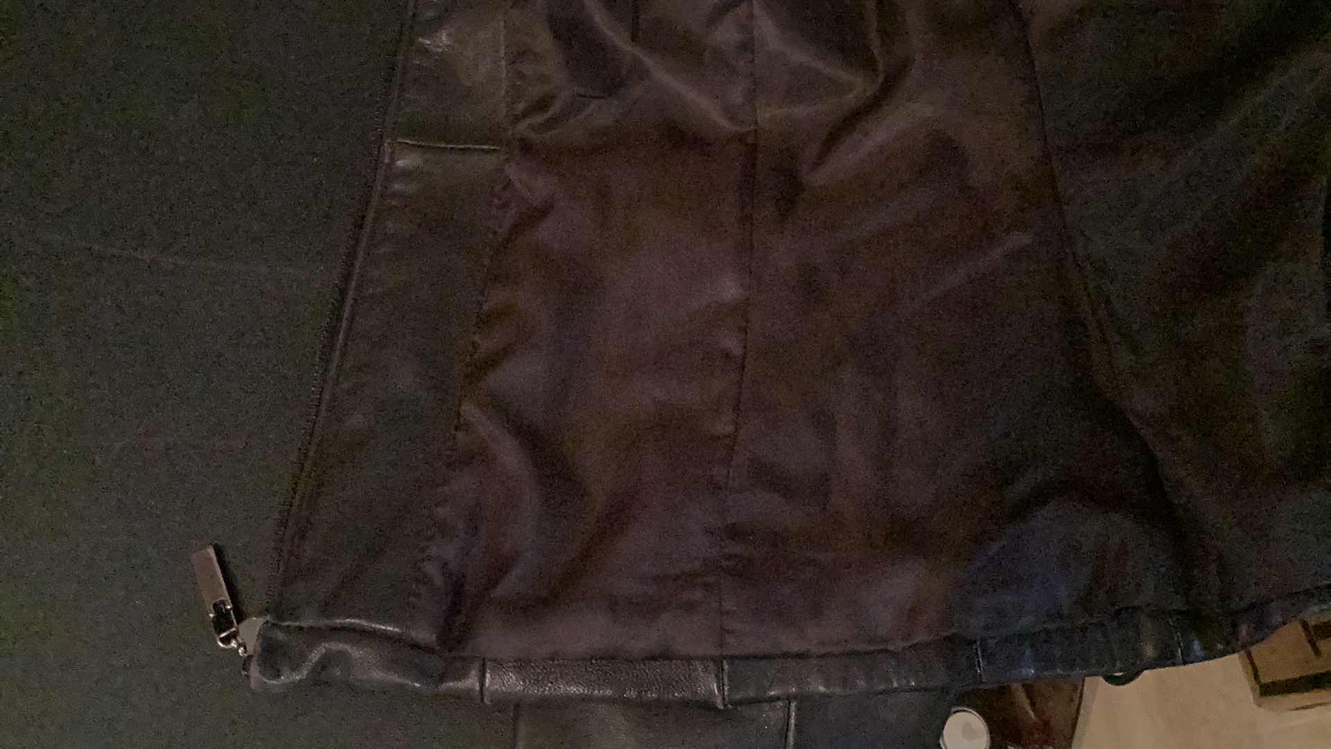 Photo 3 of WOMENS DARK BROWN AVANTI LINED LEATHER JACKET - M