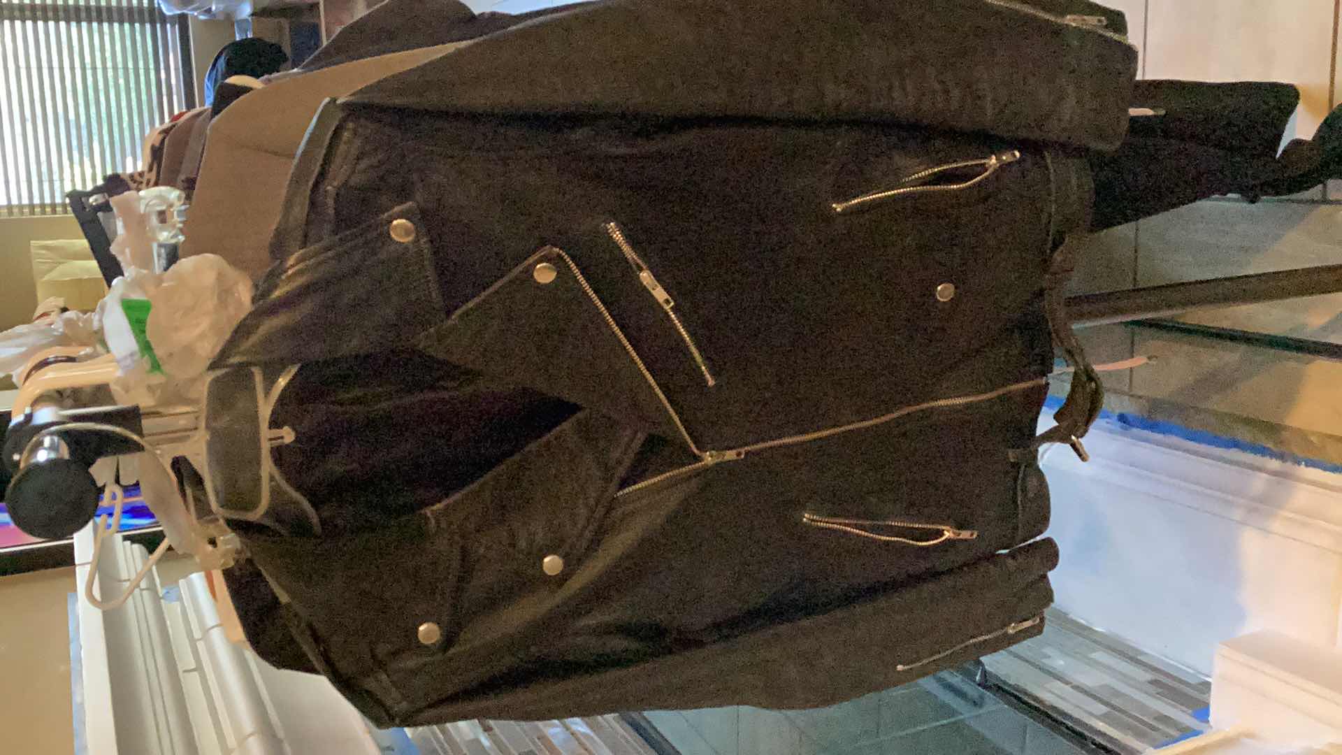 Photo 1 of MENS FATIGE JACKET & 2  PU LEATHER JACKETS SIZE M