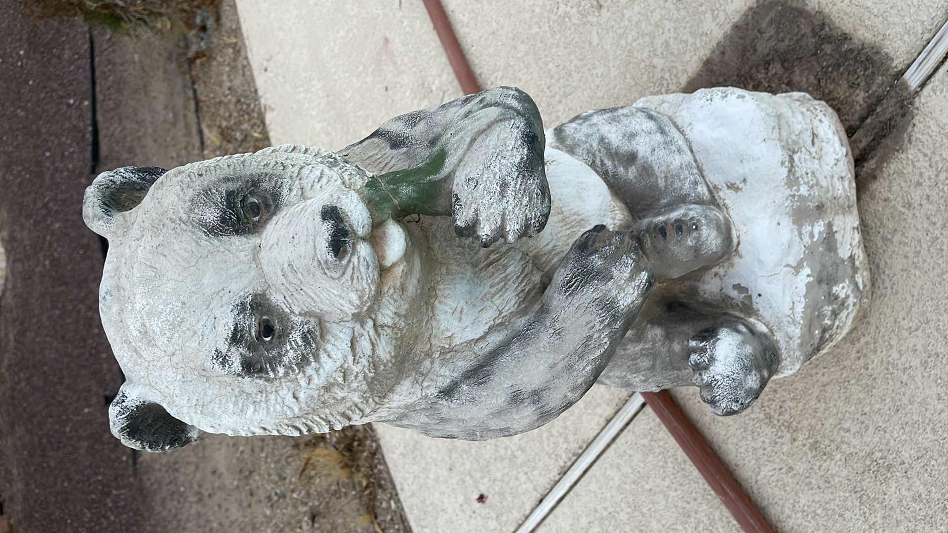 Photo 1 of VINTAGE CERAMIC PANDA BEAR YARD DECOR