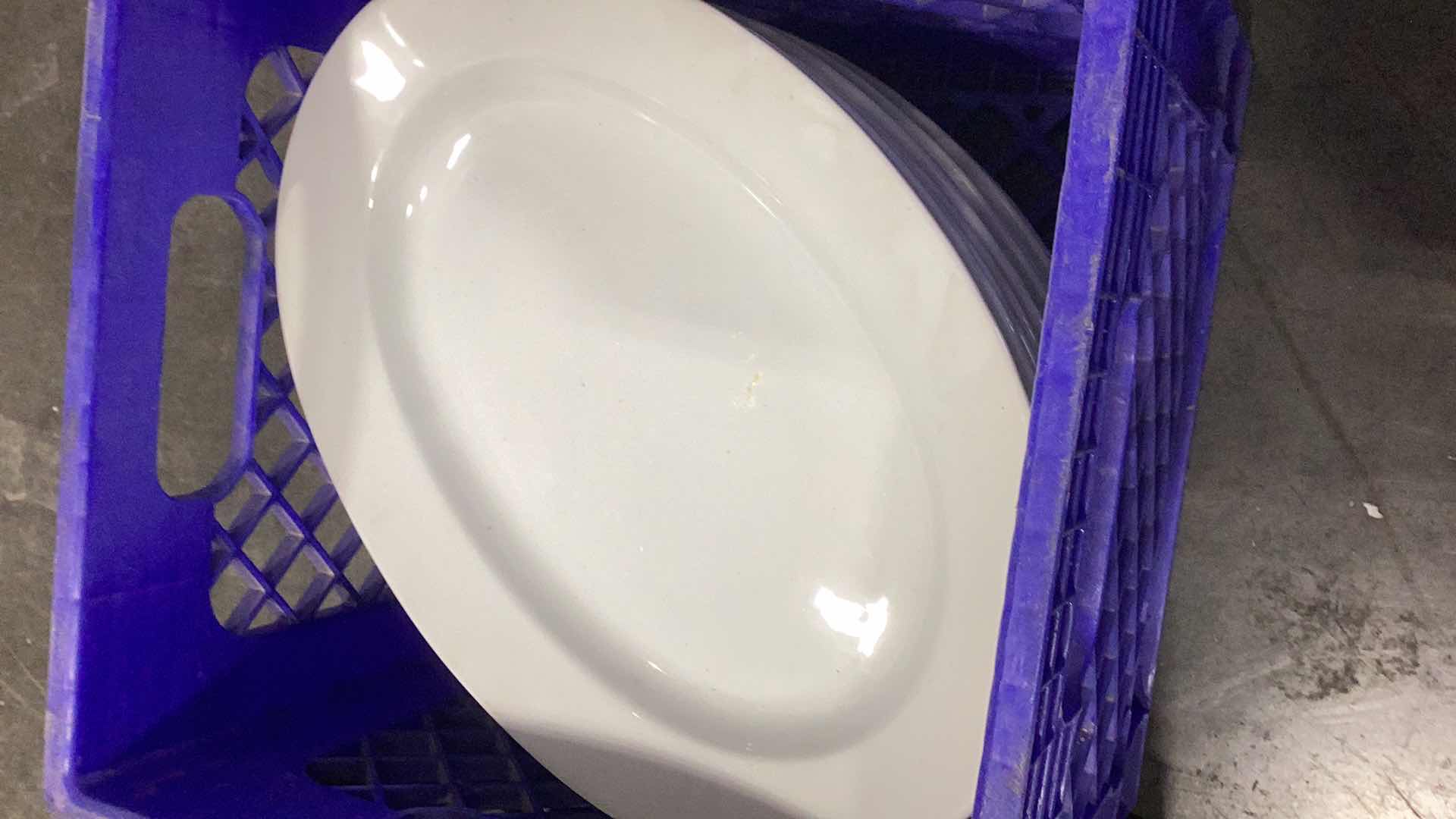 Photo 1 of TWO CONTAINERS OF DIFFERENT SIZE PLATES