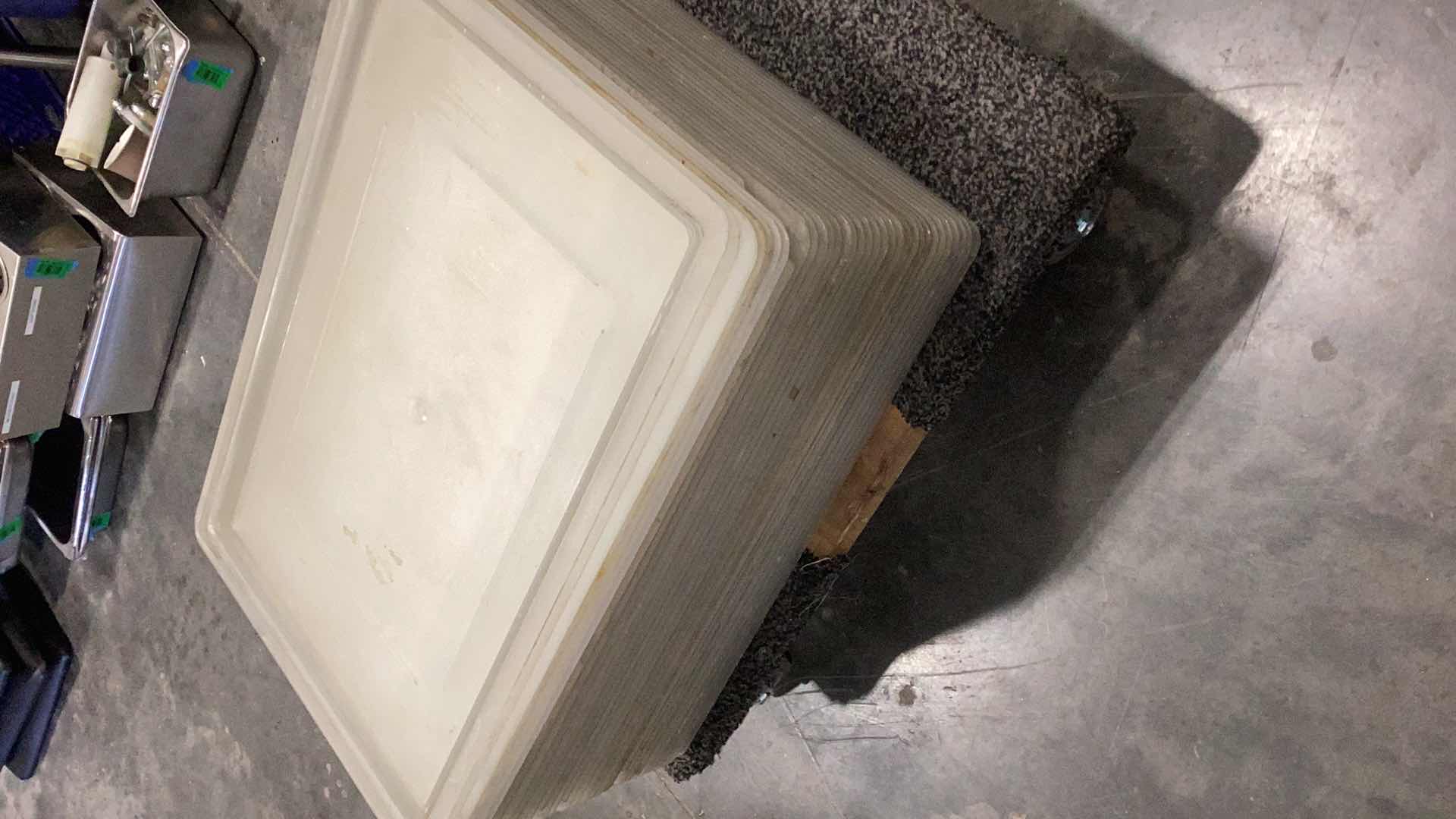 Photo 1 of THIRTY PLASTIC TRAY COVERS 18" X 26"