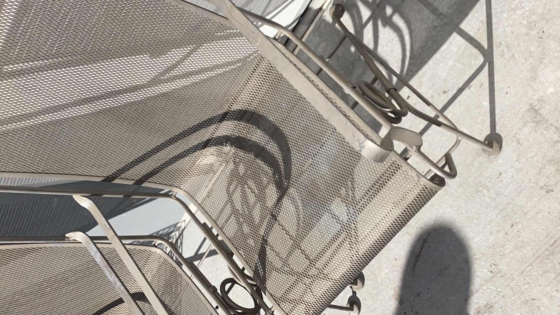 Photo 3 of TWO WROUGHT IRON PATIO CHAIRS