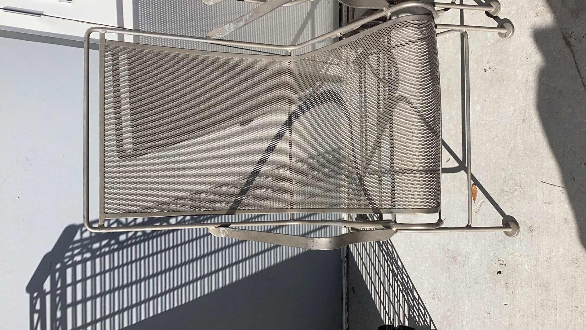 Photo 2 of TWO WROUGHT IRON PATIO CHAIRS