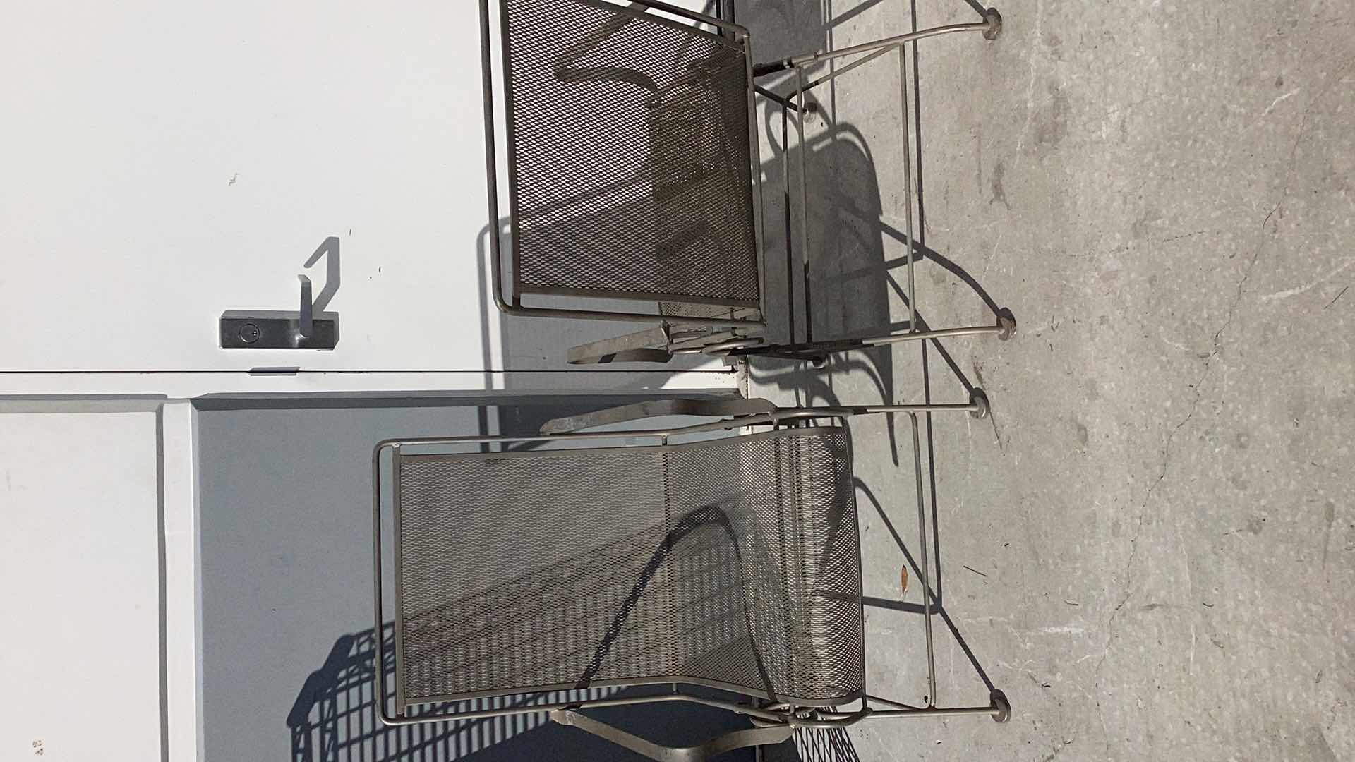 Photo 3 of TWO WROUGHT IRON PATIO CHAIRS