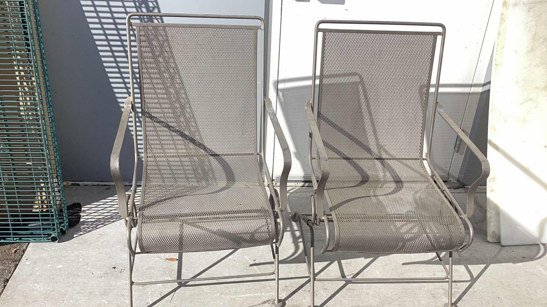 Photo 1 of TWO WROUGHT IRON PATIO CHAIRS