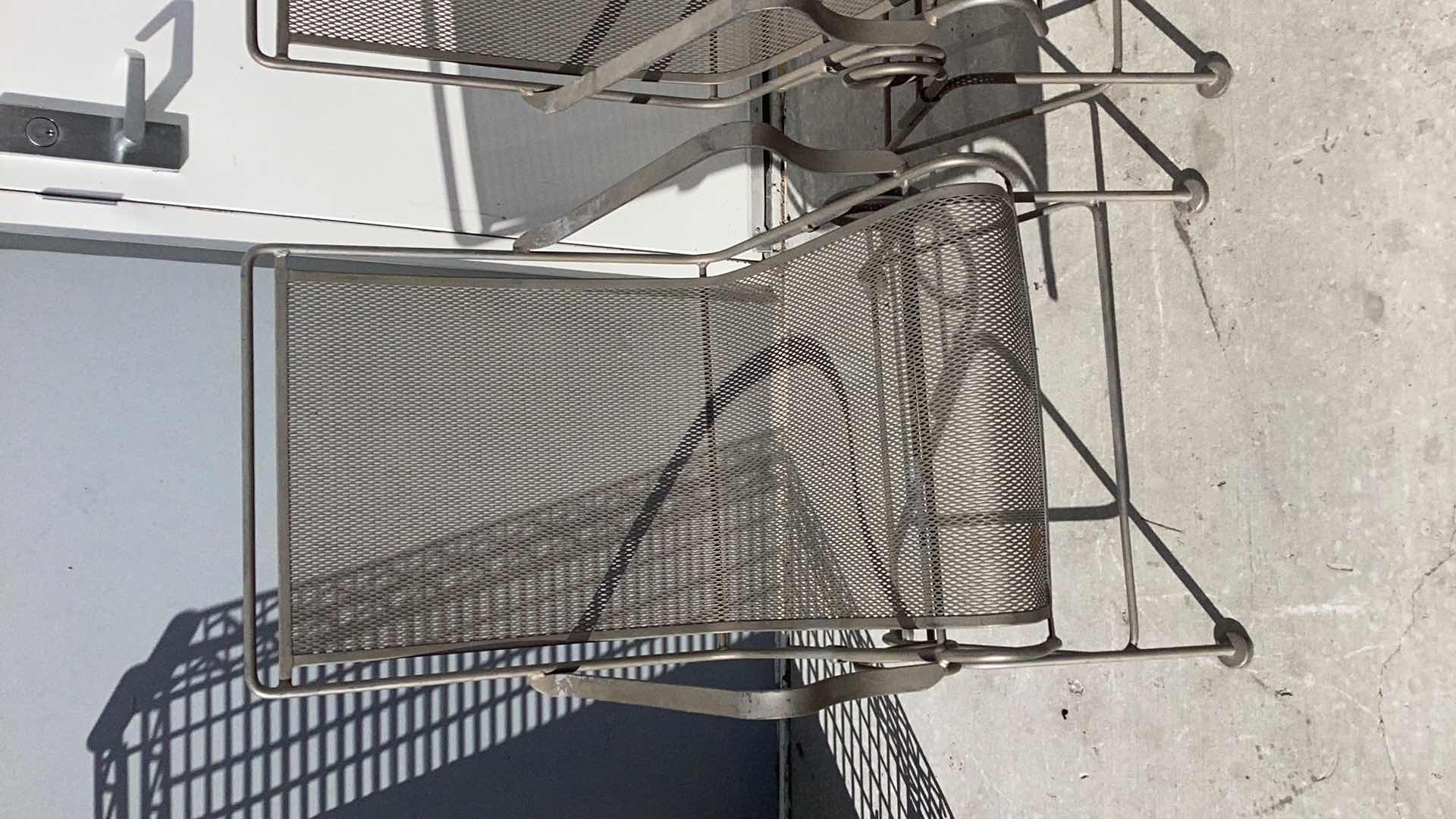 Photo 1 of TWO WROUGHT IRON PATIO CHAIRS