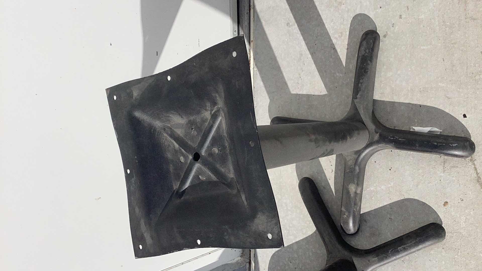 Photo 1 of TWO METAL TABLE STANDS