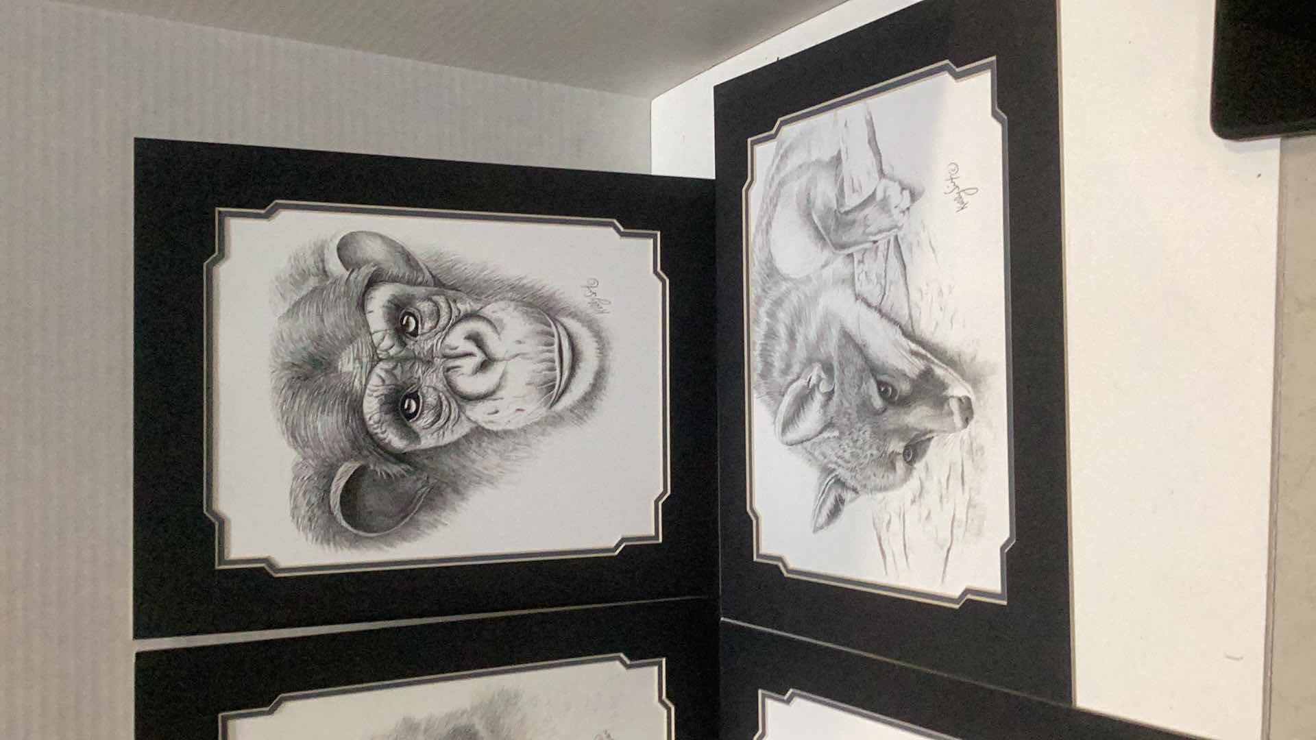 Photo 1 of FOUR KELLY SIX SIGNED ANIMAL LITHOGRAPHS 11” X 14”