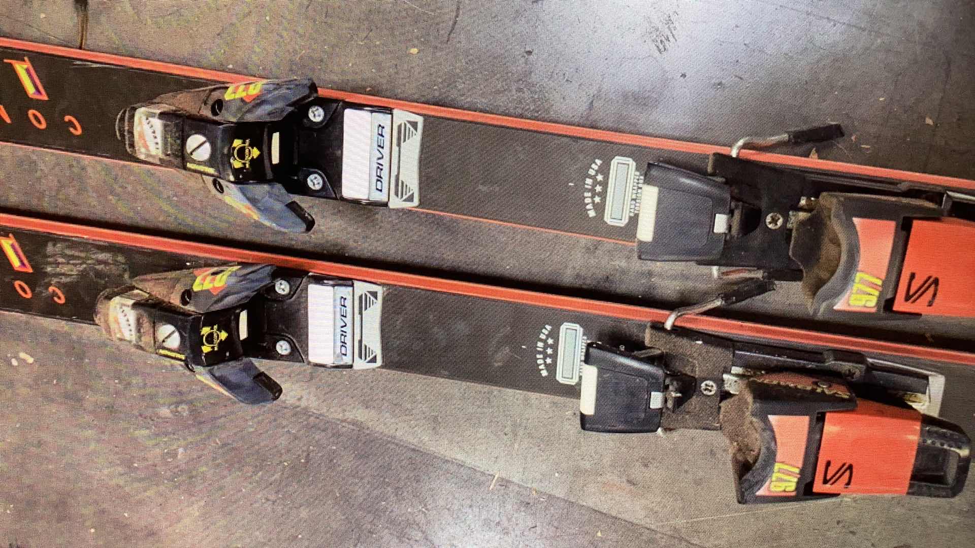 Photo 1 of K2 COMPOSITE 8.3 SLALOM SKIS AND SALOMAN 977 BINDINGS