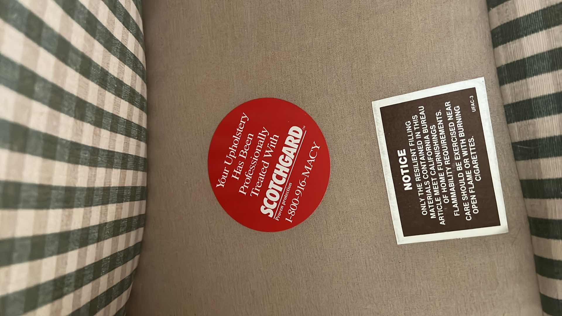 Photo 1 of SWIVEL ROCKER ARM CHAIR W GREEN/BEIGE UPHOLSTERY