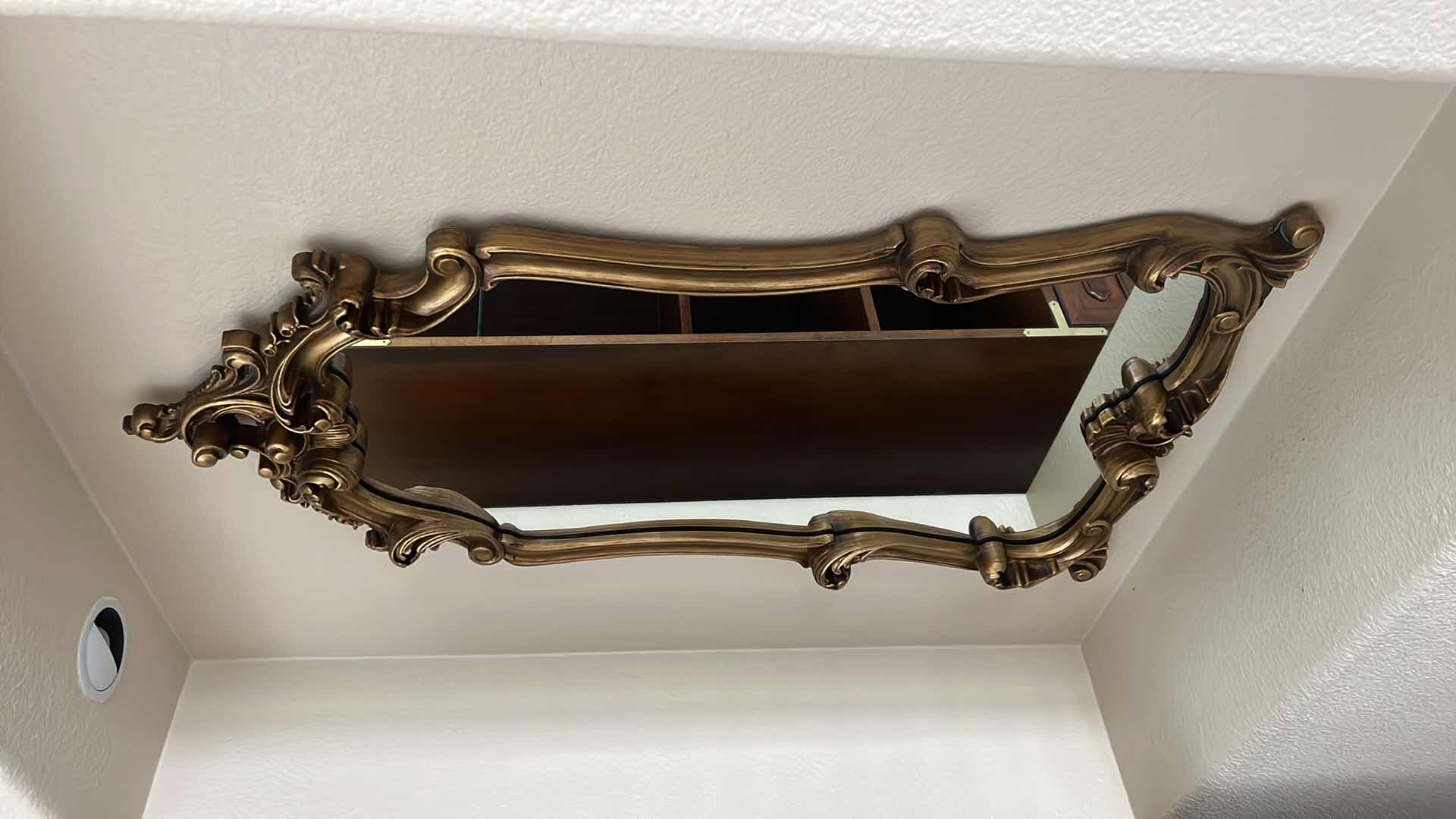 Photo 1 of VINTAGE ORNATE GOLD FRAMED WALL MIRROR  23” x 47”