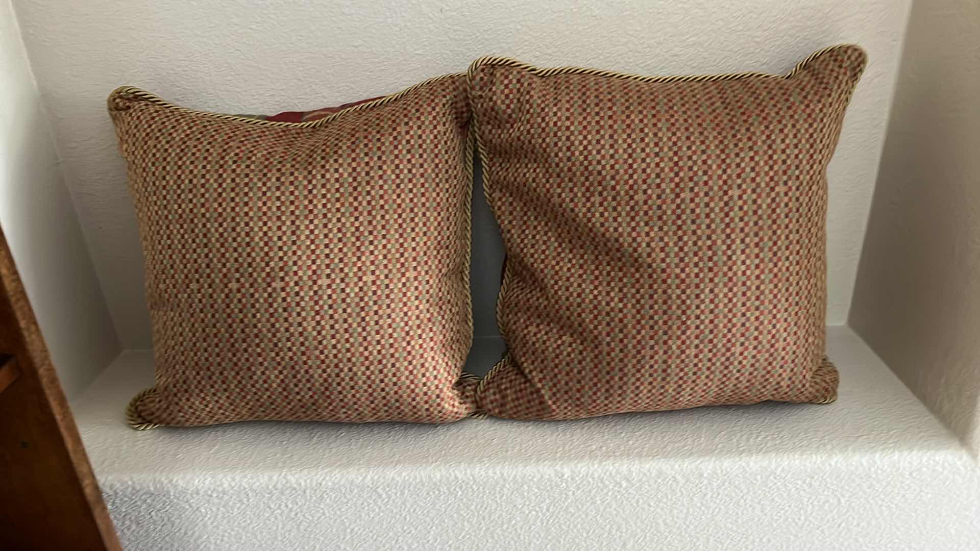 Photo 1 of 2-DECORATIVE FLORAL ACCENT PILLOWS 20” x 20”